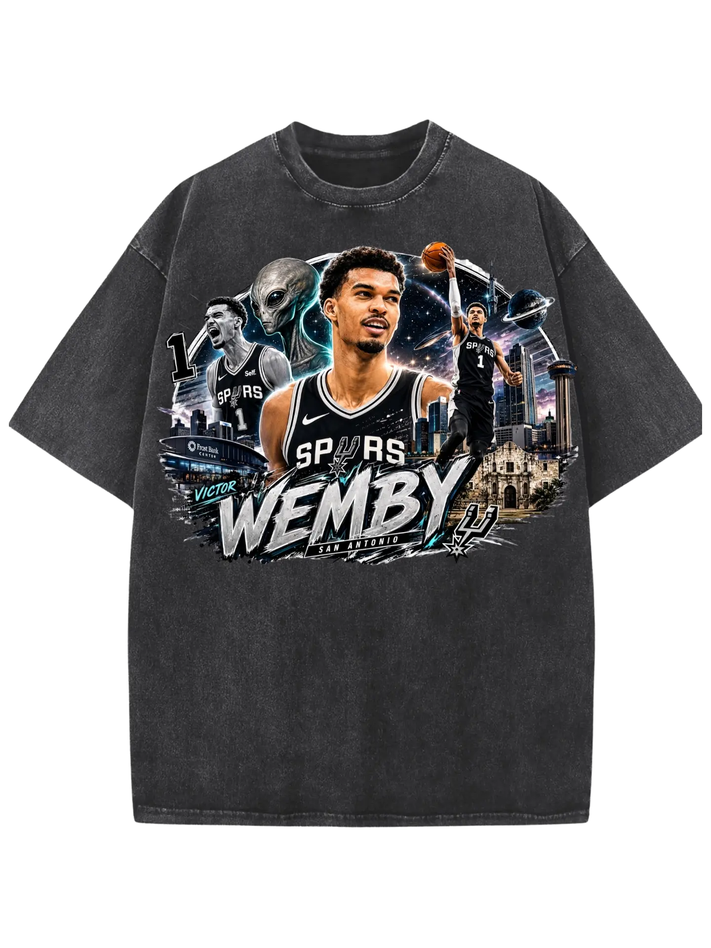 Victor Wemby Chrome Tee — front